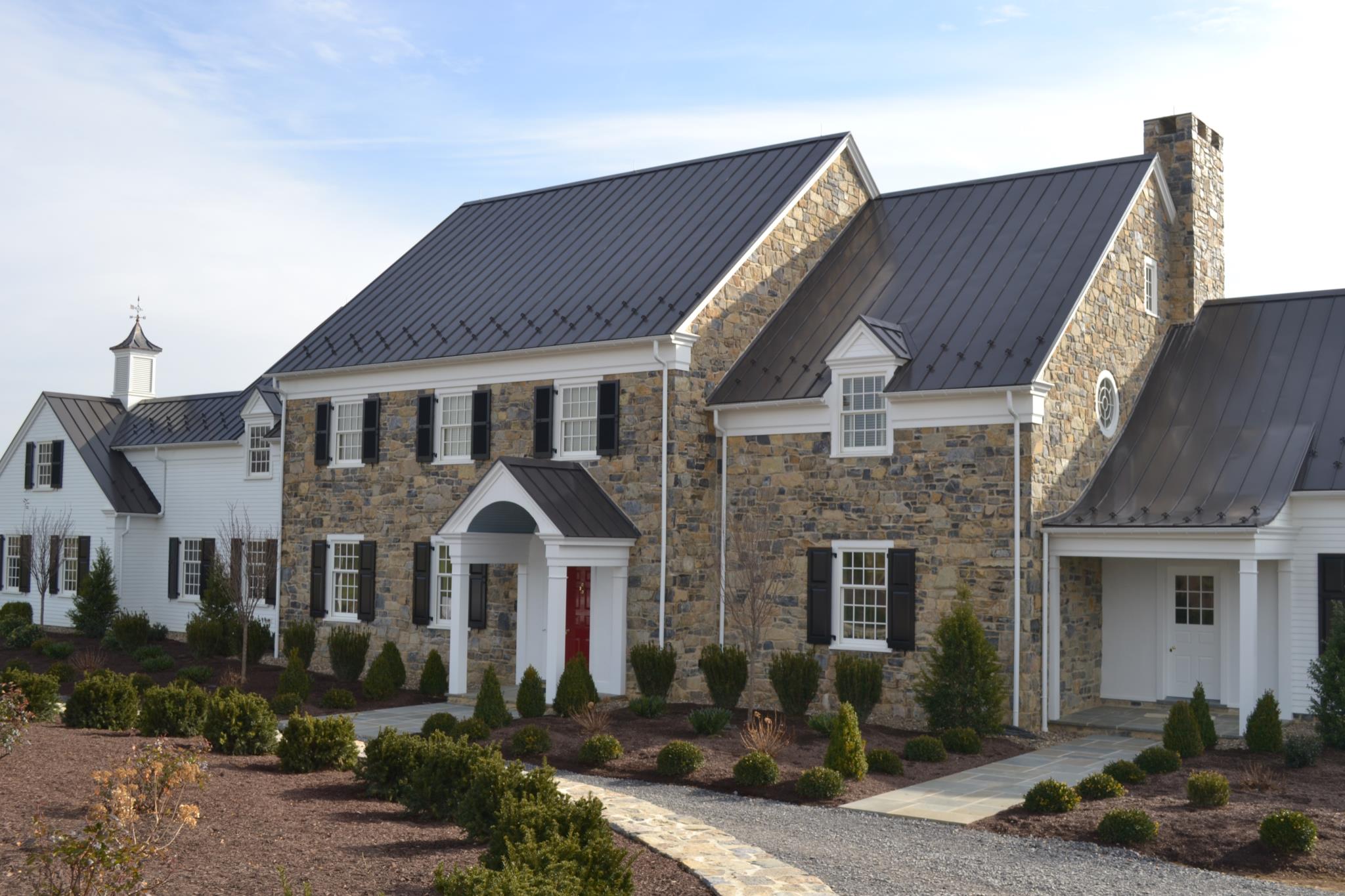 The Baylor House in Lewisburg, Pennsylvania build with local limestone.