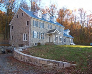 A stone house in Mount Pleasant Mills, Pennsylvania Built by Pyle Bros Building Stone Contractors